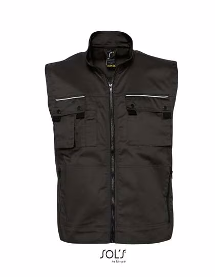 SOL´S Bodywarmer Zenith Pro mit Taschen, Black S, LP80500