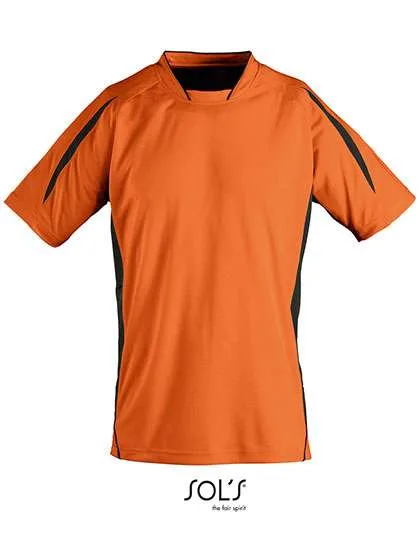 SOL´S Sportliches Kinder T-Shirt Maracana 2 in, Orange/Black 8 Jahre, LT01639