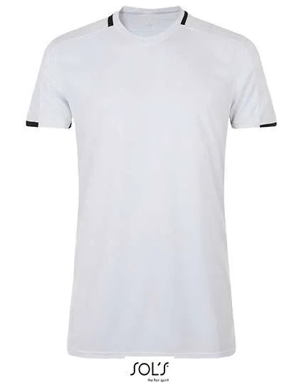 SOL´S Kurzarm V-Neck T-Shirt mit Kontrast-Kragen, White/Black XL, LT01717