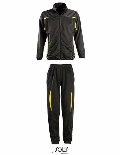 SOL'S Survêtement sportif avec fermeture éclair, Black/Lemon S, LT90300