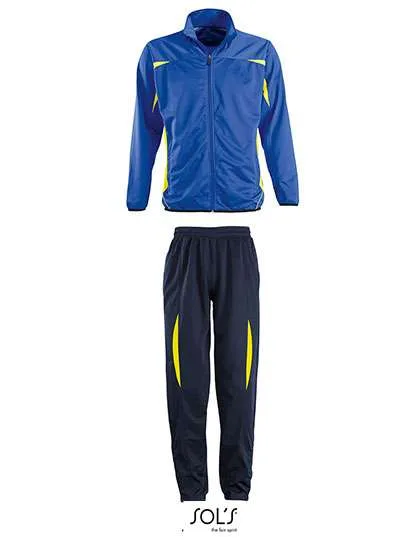 SOL´S Sportlicher Trainingsanzug mit Reißverschluss, Royal Blue/Lemon XXL, LT90300