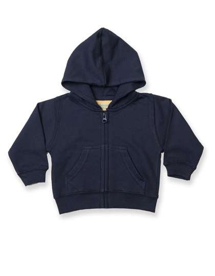 Larkwood Navy Kapuzen-Sweatshirt mit Reißverschluss, Navy 6/12 Monate, LW005