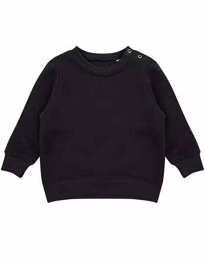 Larkwood Baby Crew Neck Sweatshirt, Black 3-4 Jahre, LW006