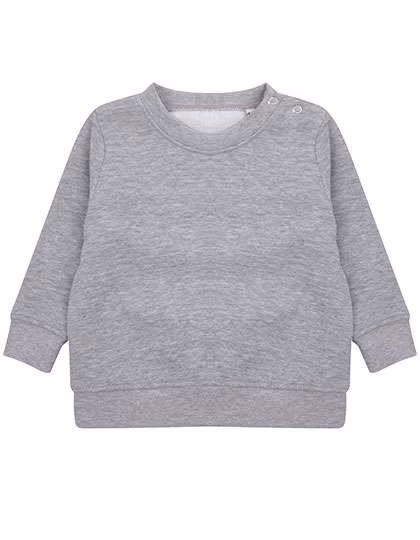 Larkwood Baby Crew Neck Sweatshirt, Heather Grey 12/18 Monate, LW006