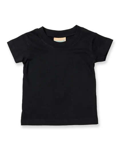 Larkwood Baby-Kinder T-Shirt aus Baumwolle, Black 18/24 Monate, LW020