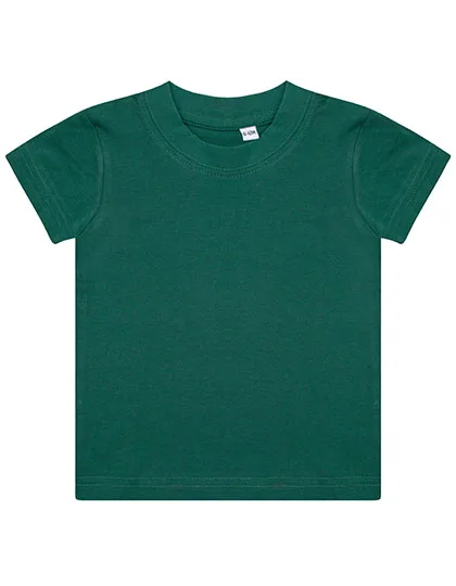 Larkwood Baby-Kinder T-Shirt aus Baumwolle, Bottle Green 6/12 Monate, LW020