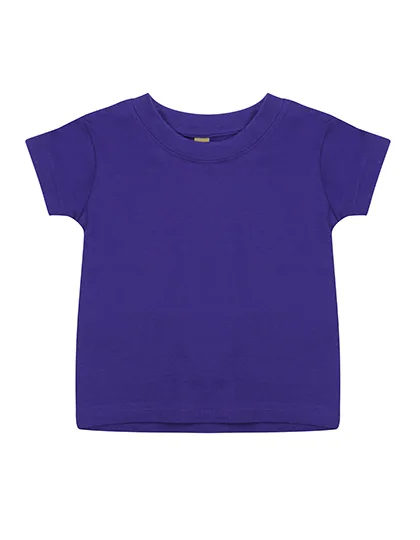 Larkwood Baby-Kinder T-Shirt aus Baumwolle, Purple 24/36 Monate, LW020