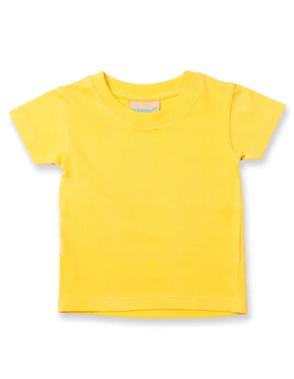 Larkwood Baby-Kinder T-Shirt aus Baumwolle, Sunflower 6/12 Monate, LW020