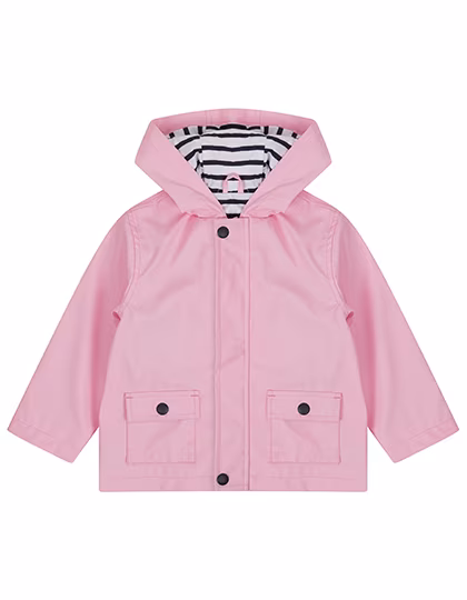 Larkwood Water-Repellent Kids Rain Jacket with Lining, Candyfloss Pink 3-4 Jahre, LW035