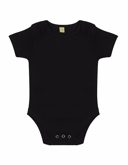 Larkwood Body Baby a Maniche Corte con Scollo a Busta, Black 6/12 Monate, LW055