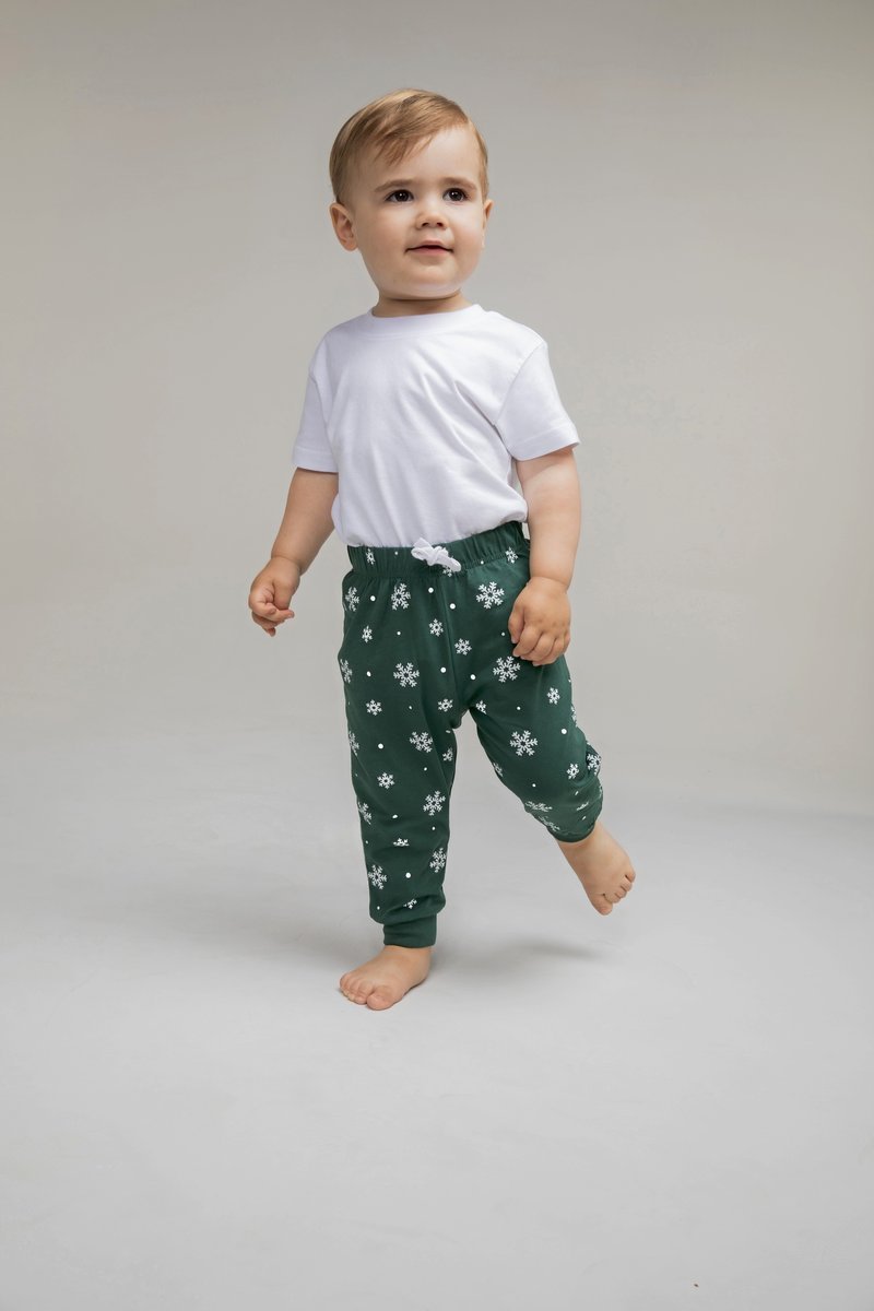 Larkwood Baby Lounge Pants mit elastischem Bund, Navy/White Stripes 0/6 Monate, LW085