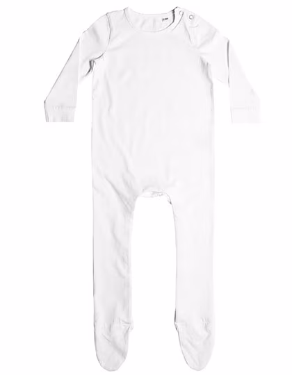 Larkwood Organic Cotton Pyjamas with Snap Buttons, White 0/3 Monate, LW650