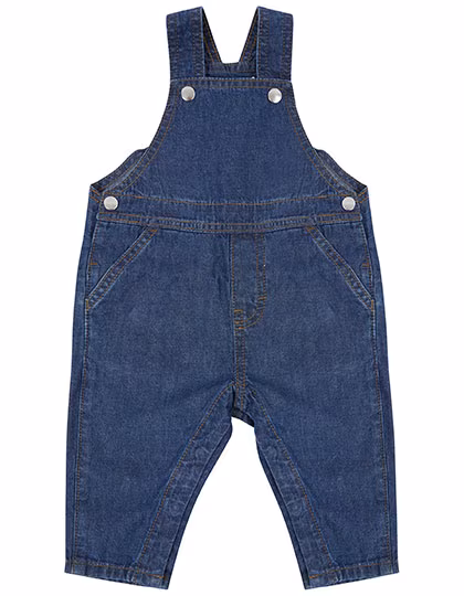 Larkwood Denim Dungarees with Adjustable Straps, Blue Denim 24/36 Monate, LW700