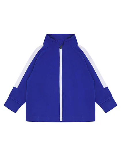 Larkwood Track Jacke mit Kontrast-Reißverschluss für Kinder, Royal/White 6/12 Monate, LW820