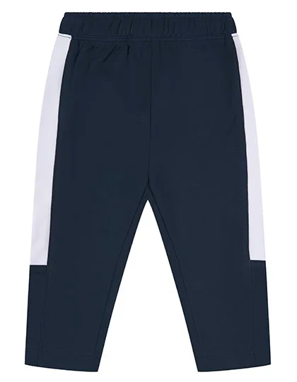 Larkwood Track Bottoms mit Kontrasteinsätzen für Kinder, Navy/White 6/12 Monate, LW830