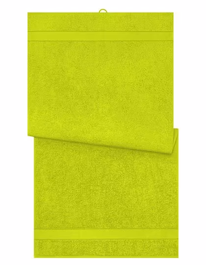 Myrtle Beach Handtuch aus Bio-Baumwolle, Acid Yellow 70 x 140 cm, MB443
