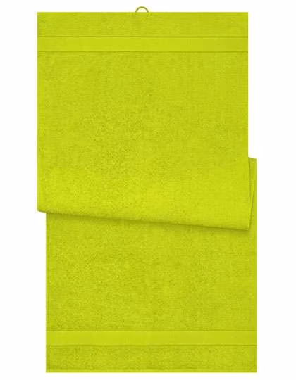Myrtle Beach Badetuch aus Bio-Baumwolle, Acid Yellow 100 x 150 cm, MB445