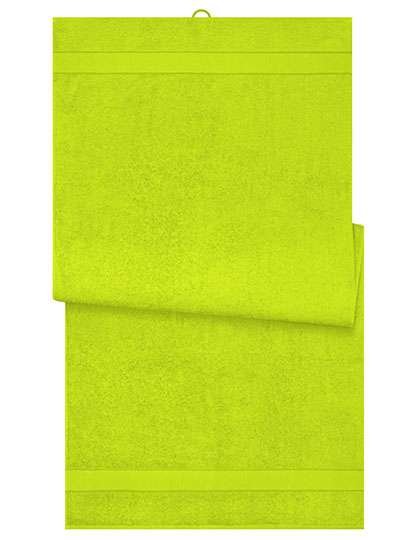 Myrtle Beach Badetuch aus Bio-Baumwolle, Acid Yellow 100 x 150 cm, MB445