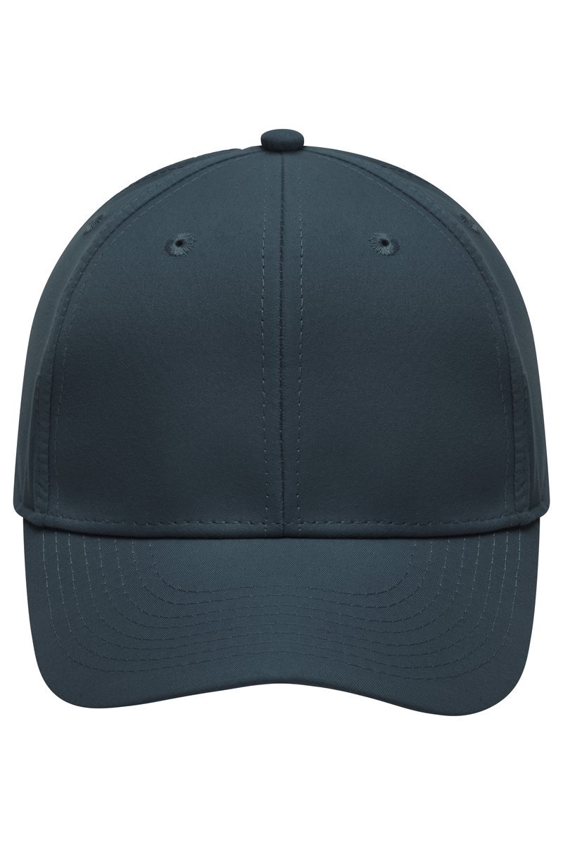 Myrtle beach 6-Panel Polyester Cap mit Velcro-Verschluss, Black One Size, MB6135