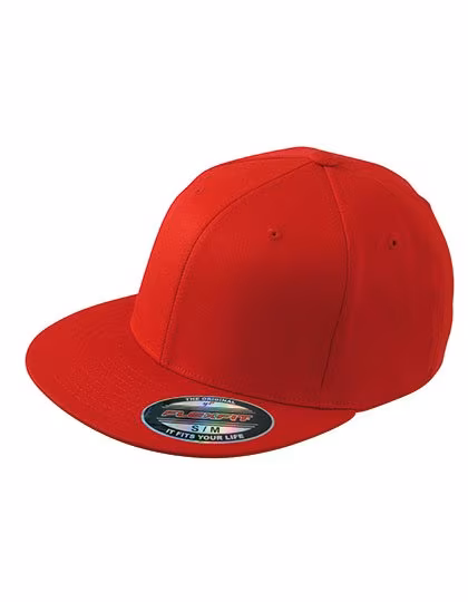 Myrtle beach 6 Panel Flexfit Cap mit flachem Schirm, Red S/M (56/57 cm), MB6184