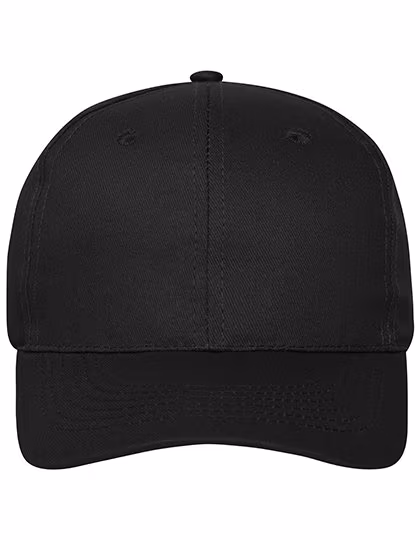 Myrtle beach 6-Panel-Cap aus Bio-Baumwolle, Black One Size, MB6236