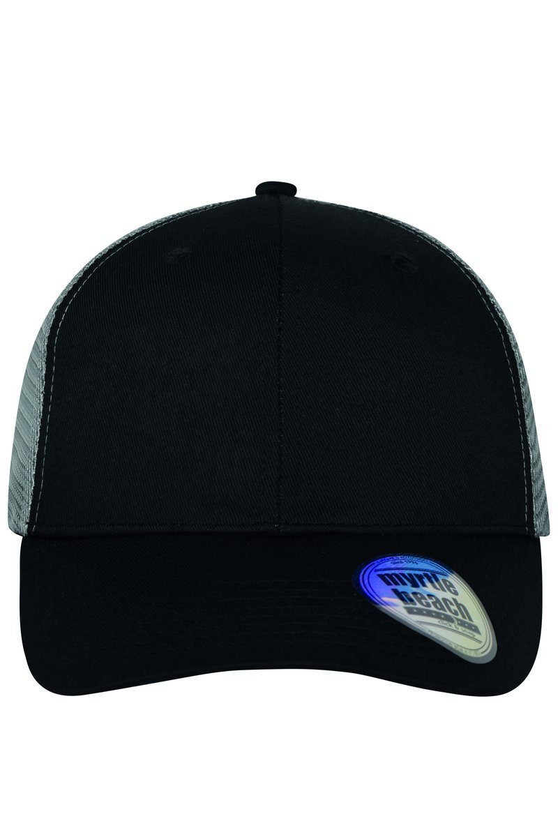 Myrtle Beach 6-Panel Mesh-Mütze Rot, Black/Black One Size, MB6239
