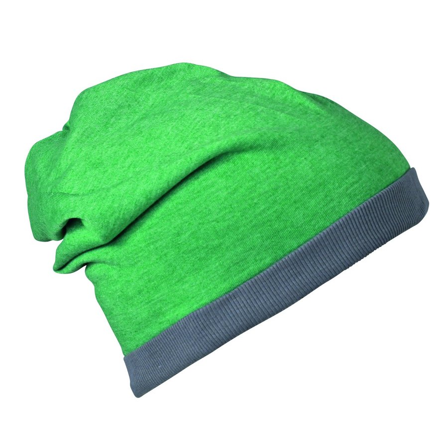 Myrtle beach Heather Sommer Beanie im Oversize-Look, Black Melange/Dark Grey One Size, MB6577