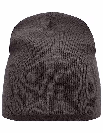 Myrtle Beach Beanie No. 1, doppelt gestrickt, Black One Size, MB7580