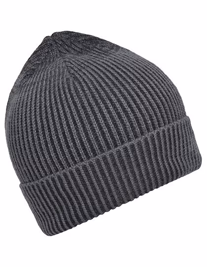 Myrtle beach Berretto a Maglia Design a Costine in Acrilico, Anthracite/Black One Size, MB7988
