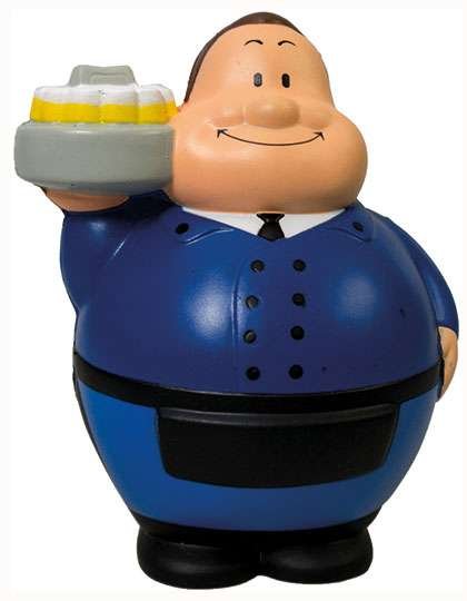 Mbw SQUEEZIES® Cameriere Bert® pallina antistress 10 cm, Standard 10 cm, MBW124226