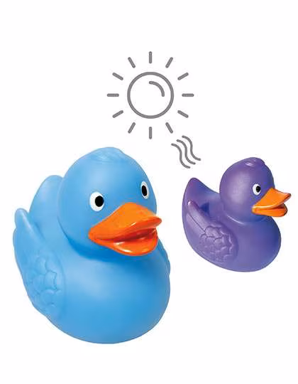 Mbw Schnabels® Quietsche-Ente UV-Farbwechsel, Blue/Purple 7 cm, MBW131280
