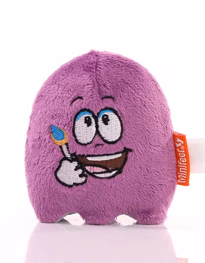 Mbw MiniFeet® Teamgeist Plüschfigur mit Reinigung Funktion, Purple One Size, MBW160939