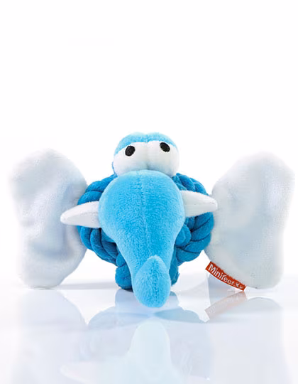 Mbw Gioco per Cani Animale a Nodi Elefante Poliestere, Blue One Size, MBW170022