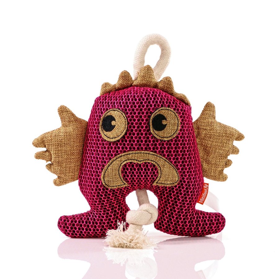 Mbw MiniFeet® Hundespielzeug Monster mit Knisterfunktion, Pink One Size, MBW170032