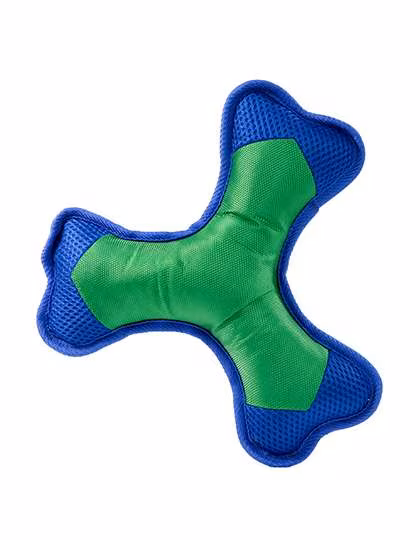 Mbw MiniFeet® Hundespielzeug Flying Triple, wasserdicht, Green/Blue M, MBW170051