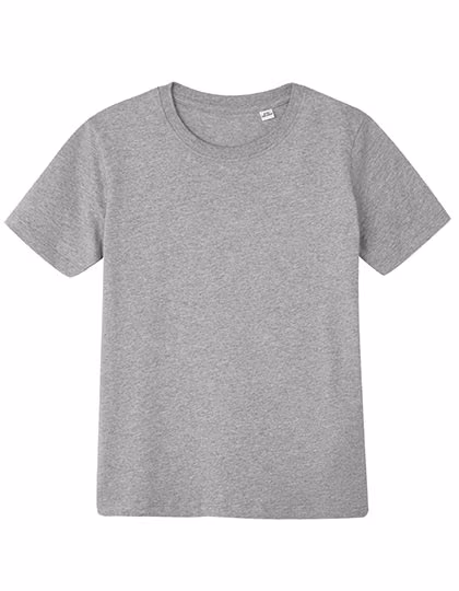 Mantis Kids T-shirt bio col rond, Heather Grey Melange 6-7 Jahre, MK01