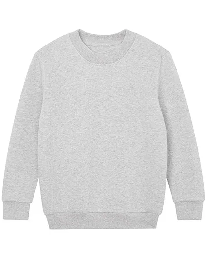 Mantis Kids Sweatshirt aus Bio-Baumwolle für Kinder, Heather Grey Melange 10-12 Jahre, MK05