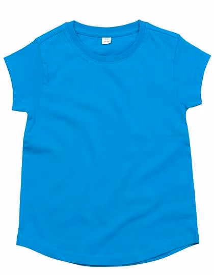 Mantis Kids Girls T-Shirt Organic Cotton, Turquoise 8-9 Jahre, MK80
