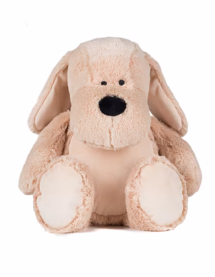 Zippie Dog Chien en peluche avec fermeture éclair