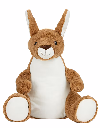 Mumbles Cuddly Zippie Kangaroo with Zip, Mid Brown L, MM575