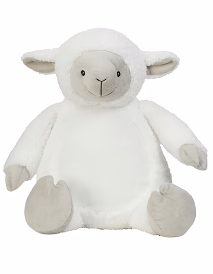 Mumbles Zippie Agneau peluche avec fermeture éclair, Cream L, MM576