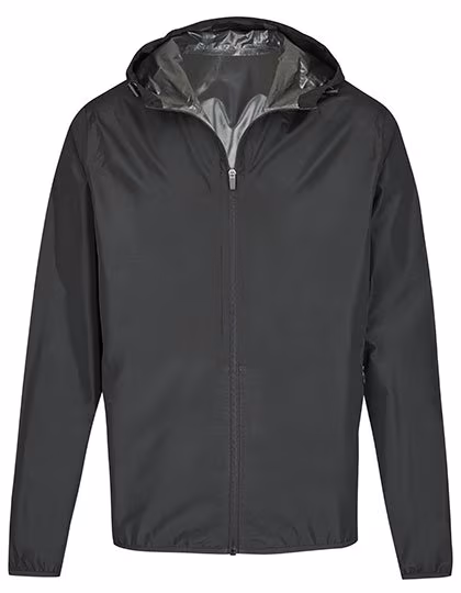 Miners mate Leichter Kapuzen-Windbreaker in Burgundy, Grey Solid M, MY1010