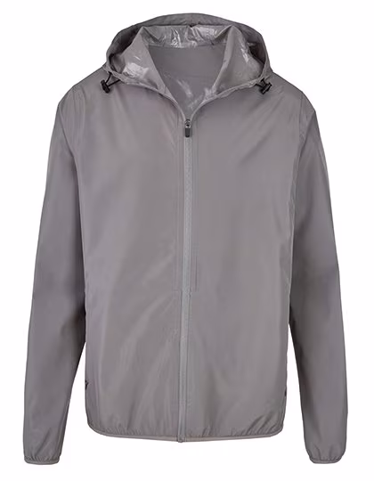Miners mate Leichter Kapuzen-Windbreaker in Burgundy, Grey Solid 3XL, MY1010