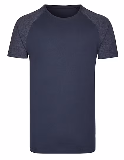Miners Mate Langarm T-Shirt Baumwolle, Navy/Heather Navy L, MY111