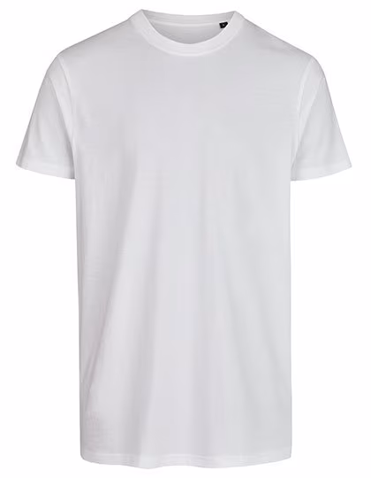 Miners mate pure mate Fairtrade Organic Cotton T-Shirt with Ribbed Collar, White L, MY112