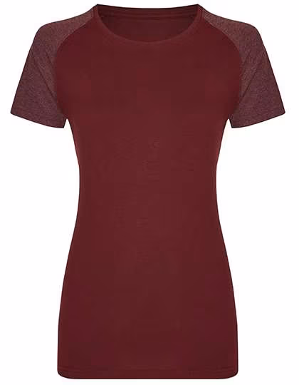 Miners mate T-shirt femme près du corps my mate, Burgundy/Heather Burgundy L, MY120
