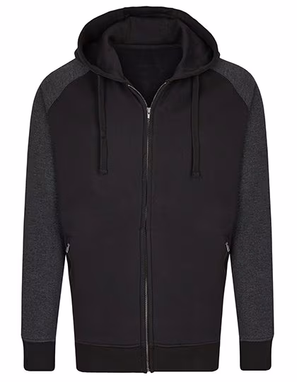 Miners mate Men's Zip Hoody with Zip Pockets, Navy/Heather Navy S, MY710