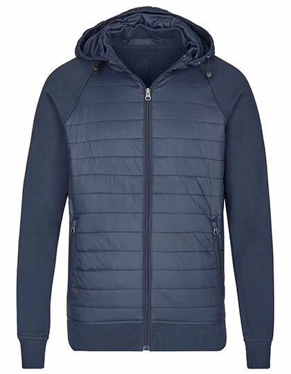 Miners mate Hybrid Jacket with Detachable Hood, Navy M, MY810
