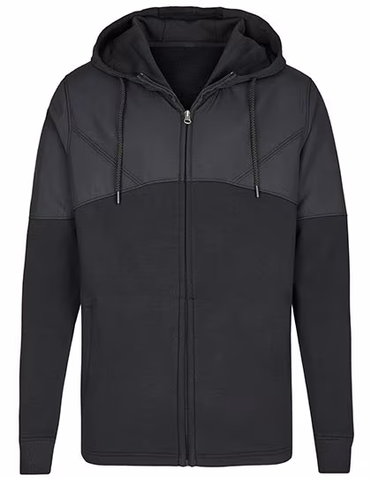 Miners mate Felpa con Cappuccio e Zip, Black XS, MY910
