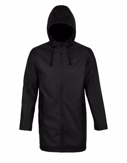 NEOBLU Parka ciré imperméable Antoine avec capuche, Deep Black S, NB3174